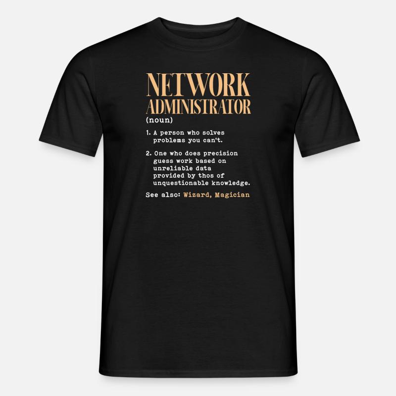 Network administrator Definition - Männer T-Shirt - Schwarz