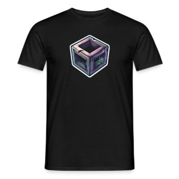 Mystic Cube - Men's T-Shirt - black - Front - AI Model Male 178 light (178cm)
