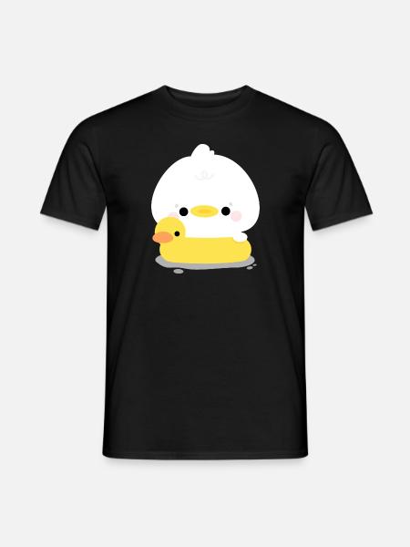 Duck Swimming - Men's T-Shirt - black