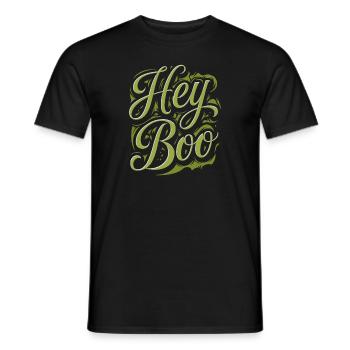 Hey Boo - T-shirt homme - noir - Devant - AI Model Male 178 light (178cm)