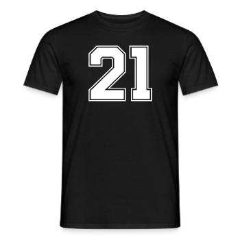 21 - T-shirt homme - noir - Devant - AI Model Male 178 light (178cm)