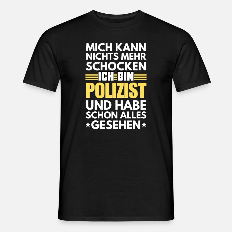 Policier non électrocutable - T-shirt homme - noir