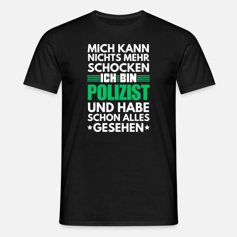 Non-shockable policeman - Men's T-Shirt - black