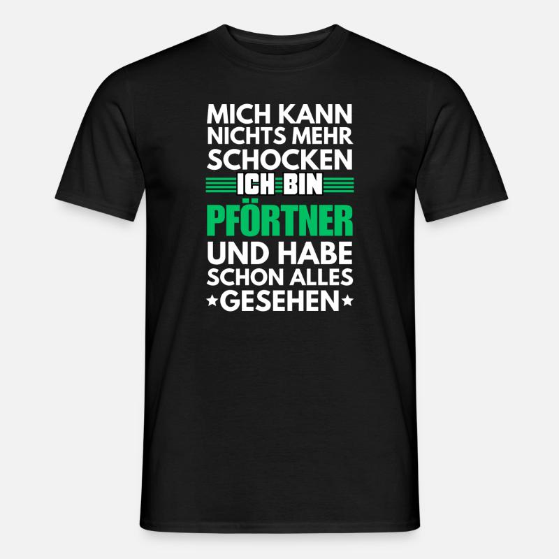Nicht schockbarer Pförtner - Männer T-Shirt - Schwarz