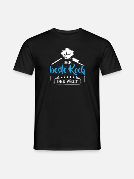 Koch kochen braten Küche Spruch der Welt - Männer T-Shirt - Schwarz