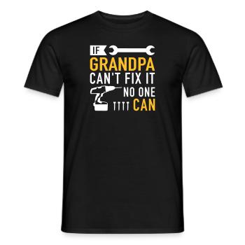 Grand-papa - T-shirt homme - noir - Devant - AI Model Male 178 light (178cm)