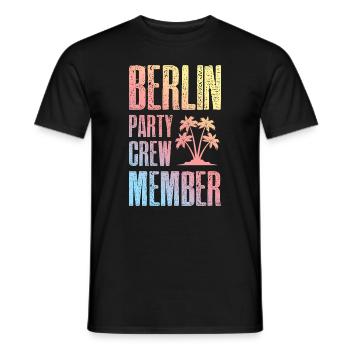 Berlin Party Crew - Männer T-Shirt - Schwarz - Vorne - AI Model Male 178 light (178cm)
