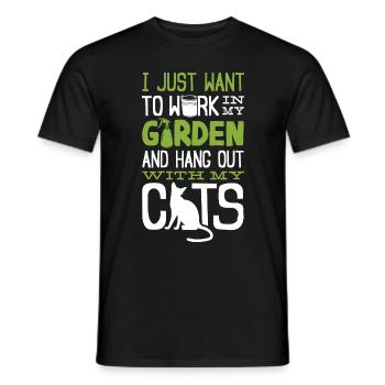 Horticulture Horticulteur Jardinage - T-shirt homme - noir - Devant - AI Model Male 178 light (178cm)