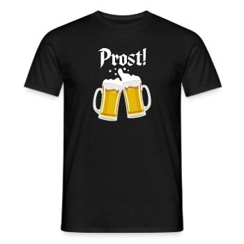 Prost 2018 German Beer Festival - Men's T-Shirt - black - Front - AI Model Male 178 light (178cm)