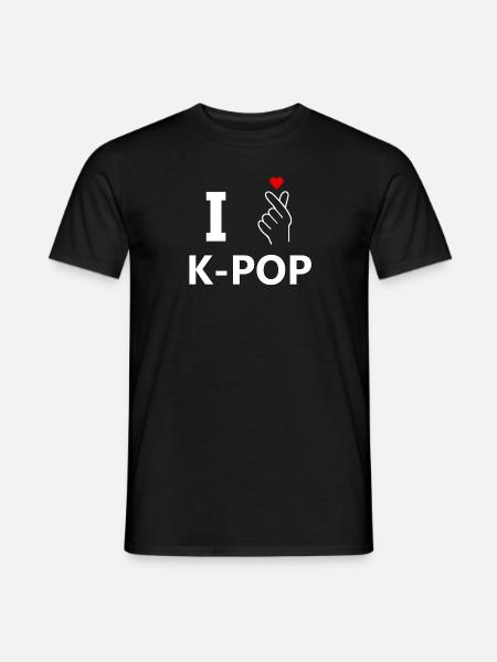 I love K-Pop - Men's T-Shirt - black