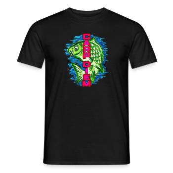 La Noche de las Carpas - Carp Diem Painted - Männer T-Shirt - Schwarz - Vorne - AI Model Male 178 light (178cm)