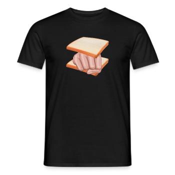 Knuckle Sandwich Funny Gift Chef Fighter - T-shirt homme - noir - Devant - AI Model Male 178 light (178cm)