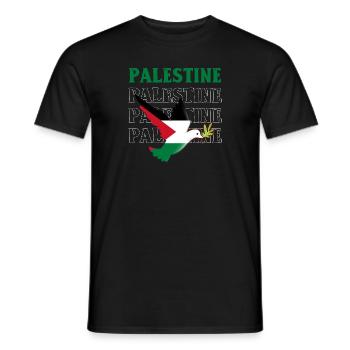 Palestine - Men's T-Shirt - black - Front - AI Model Male 178 light (178cm)