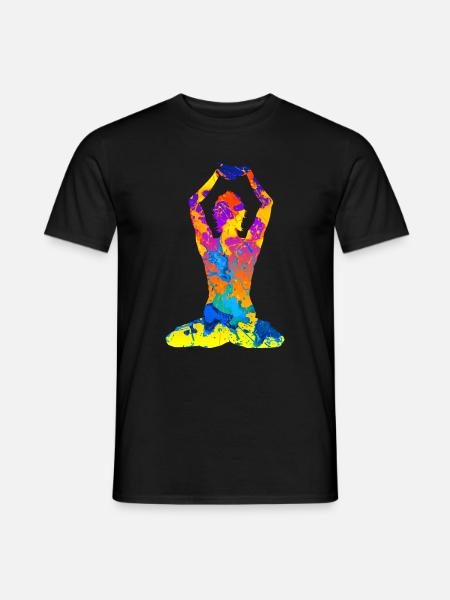Yoga Yoga Yoga Silhouette Femmes - T-shirt homme - noir