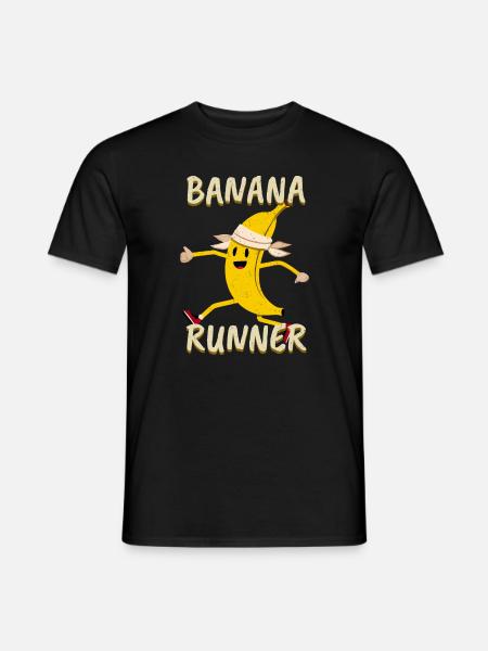 Banana Jogger Jogging Marathon Running Sprint - Men's T-Shirt - black