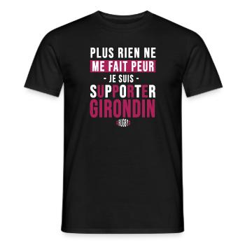 Rugby Bordeaux cadeau supporter girondin - T-shirt homme - noir - Devant - AI Model Male 178 light (178cm)