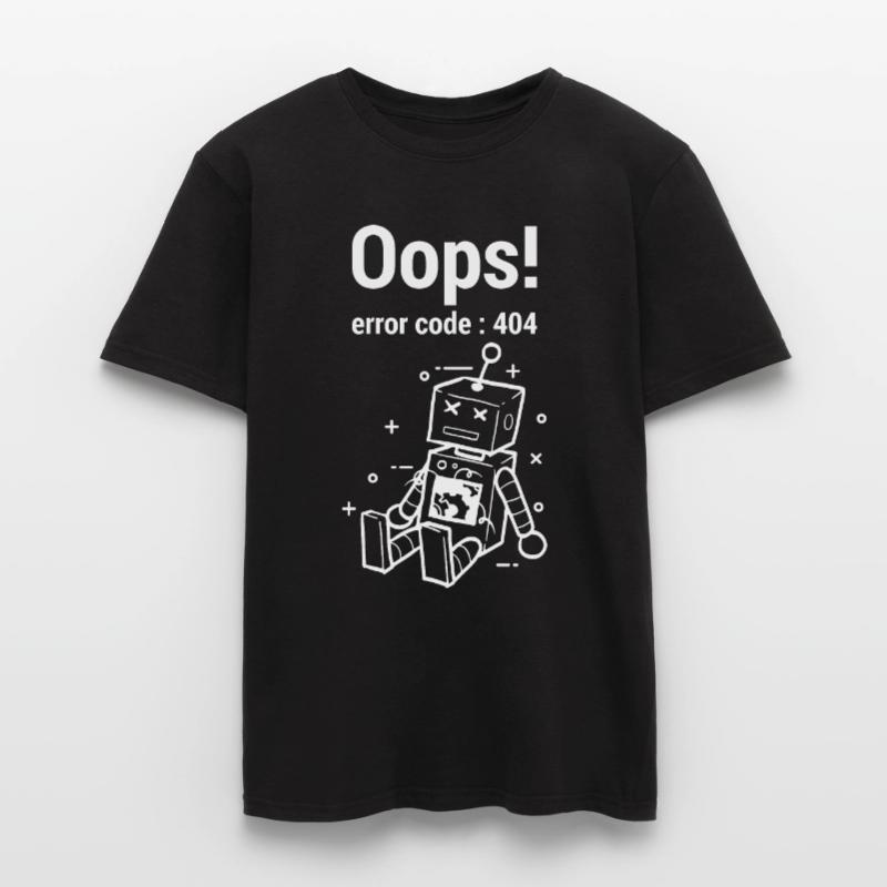 Oops Error 404 Graphic Men's T-shirt