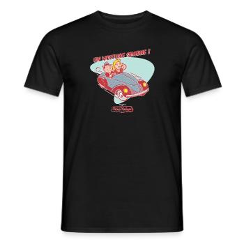 En voiture Simone - T-shirt homme - noir - Devant - AI Model Male 178 light (178cm)