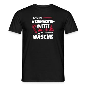 Weihnachten Christmas Engel Zuckerstange Lustig - Männer T-Shirt - Schwarz - Vorne - AI Model Male 178 light (178cm)