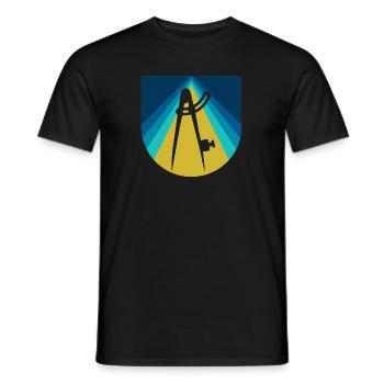 Civil Engineer Architecture - Men's T-Shirt - black - Front - AI Model Male 178 light (178cm)