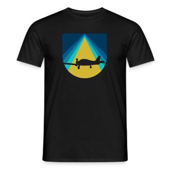 Aviation Airplane Aviation - Men's T-Shirt - black - Front - AI Model Male 178 light (178cm)