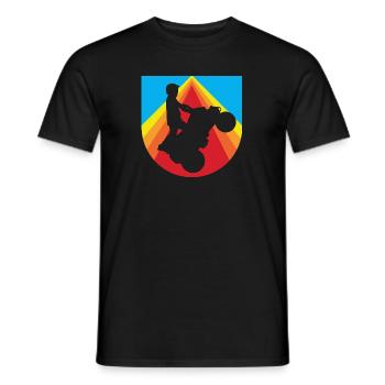 Motorsport Quad - Men's T-Shirt - black - Front - AI Model Male 178 light (178cm)