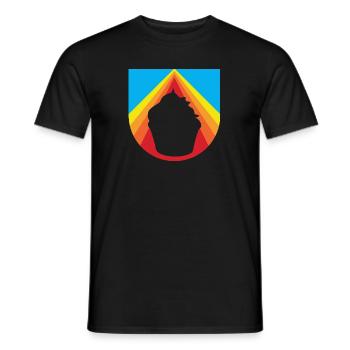 Cupcake à tartelette - T-shirt homme - noir - Devant - AI Model Male 178 light (178cm)