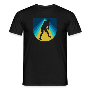 Disc Golfeur Frisbee - T-shirt homme - noir - Devant - AI Model Male 178 light (178cm)