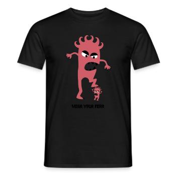 Afraid of thunderstorms? - Storm & Cataclysm - Men's T-Shirt - black - Front - AI Model Male 178 light (178cm)