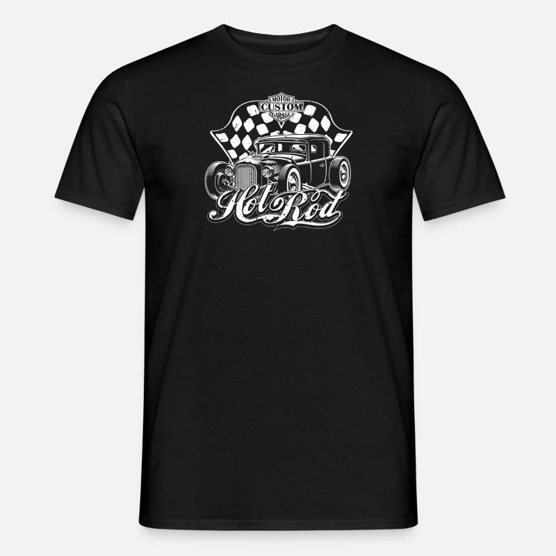 Hot Rod - Custom Garage - Männer T-Shirt - Schwarz