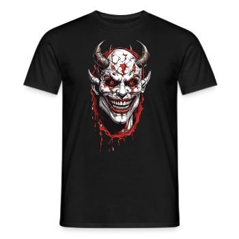 Démons terrifiants horreur Halloween Design - T-shirt homme - noir - Devant - AI Model Male 178 light (178cm)