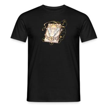 Grimoire du zodiaque - Type Vierge - T-shirt homme - noir - Devant - AI Model Male 178 light (178cm)
