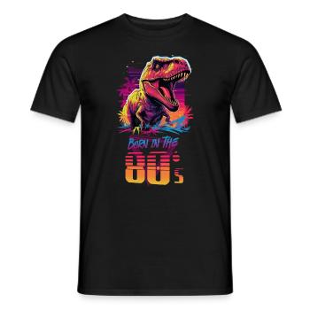 Born in the 80s - Männer T-Shirt - Schwarz - Vorne - AI Model Male 178 light (178cm)