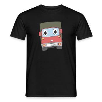 Camion avec visage - T-shirt homme - noir - Devant - AI Model Male 178 light (178cm)