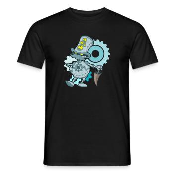Robotter - T-shirt homme - noir - Devant - AI Model Male 178 light (178cm)