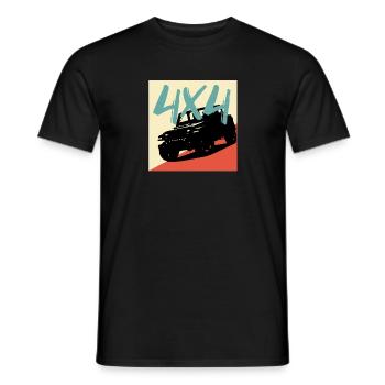 Off-road vehicle Offroad 4X4 - Men's T-Shirt - black - Front - AI Model Male 178 light (178cm)
