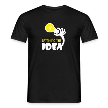 Habe eine Idee - Männer T-Shirt - Schwarz - Vorne - AI Model Male 178 light (178cm)