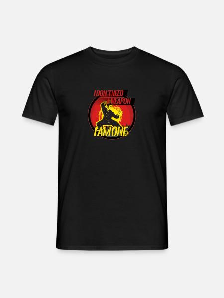 Ich bin die Waffe - Männer T-Shirt - Schwarz