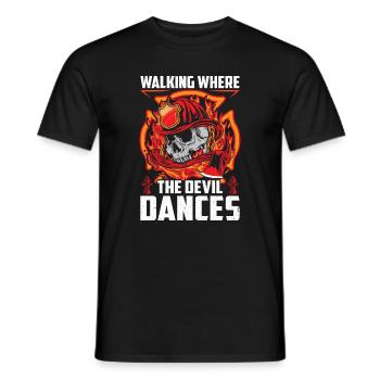 pompiers - T-shirt homme - noir - Devant - AI Model Male 178 light (178cm)