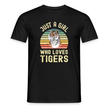 Tiger - Men's T-Shirt - black - Front - AI Model Male 178 light (178cm)
