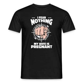 Dad Parents Statement Family Happiness Baby Pregnant - Men's T-Shirt - black - Front - AI Model Male 178 light (178cm)