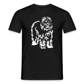 Gos d'Atura Catala "Black Edition" - Männer T-Shirt - Schwarz - Vorne - AI Model Male 178 light (178cm)