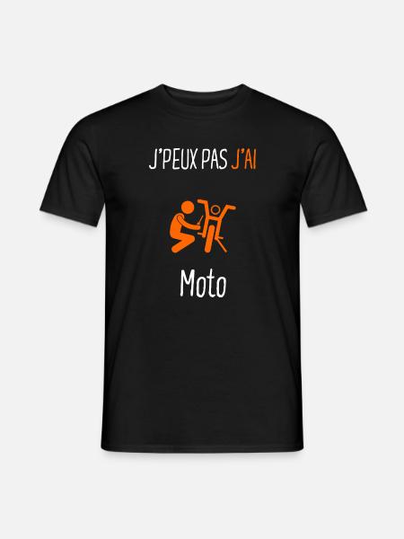 J'peux pas j'ai moto - T-shirt homme - noir