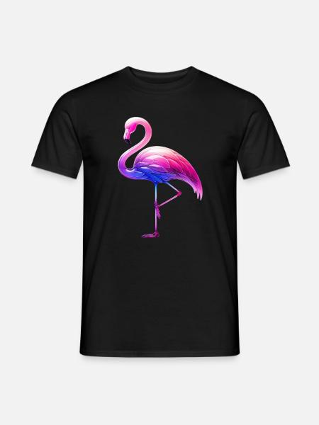 Flamant rose - T-shirt homme - noir