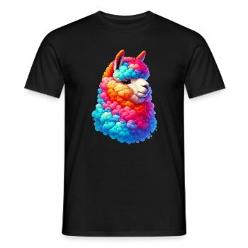 Alpaca - Men's T-Shirt - black - Front - AI Model Male 178 light (178cm)
