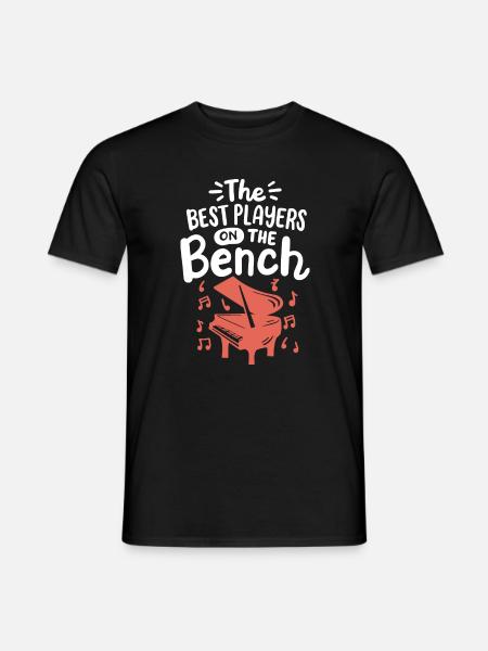 Pianist Klavierspieler - Männer T-Shirt - Schwarz