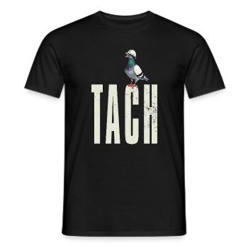 Tach Ruhrpott Taube Begrüßung Traditionell hell - Männer T-Shirt - Schwarz - Vorne - AI Model Male 178 light (178cm)