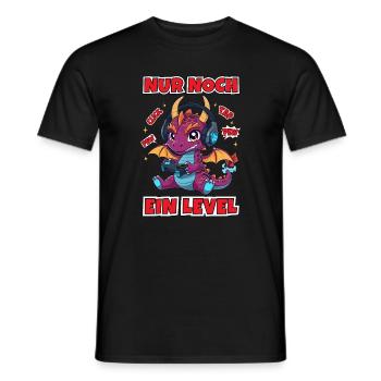 Gamer Gaming Dragon Kids Kids - Men's T-Shirt - black - Front - AI Model Male 178 light (178cm)