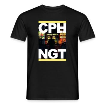 CPHNGT - Männer T-Shirt - Schwarz - Vorne - AI Model Male 178 light (178cm)