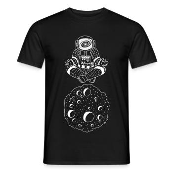 Galactic Yoga - Men's T-Shirt - black - Front - AI Model Male 178 light (178cm)
